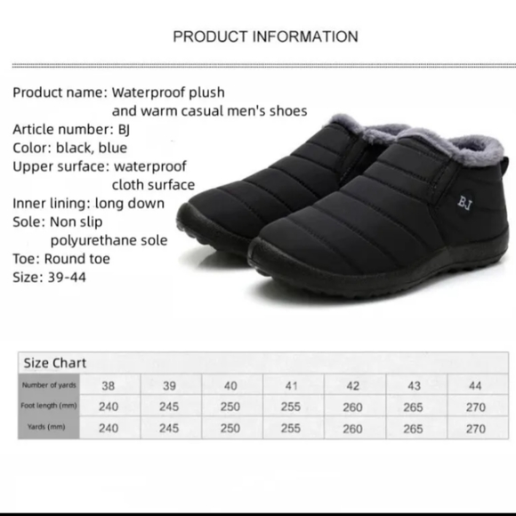 Man Snow❄️ Boots 🥾 Waterproof - Picture 6 of 6